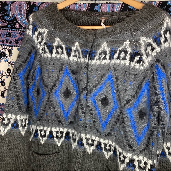 Free People nordic mohair duster sweater - Picture 5 of 7